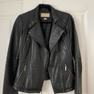Michael Kors Black Leather Jacket